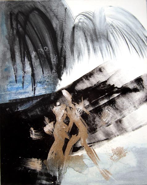 time for e 100x80cm acryl mixedmedia canvas 2011